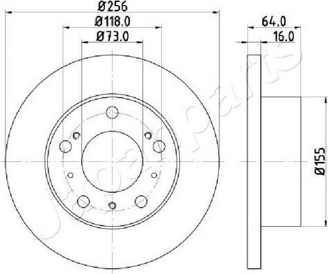 Japanparts DI-0267C - Discofreno autozon.pro