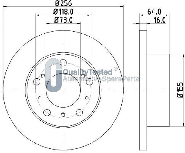 Japanparts DI0267JM - Discofreno autozon.pro