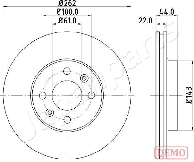 Japanparts DI-0709C - Discofreno autozon.pro