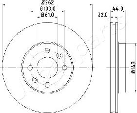 Japanparts DI-0709 - Discofreno autozon.pro