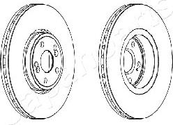 Japanparts DI-0704 - Discofreno autozon.pro