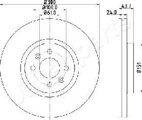 Japanparts DI-0705 - Discofreno autozon.pro