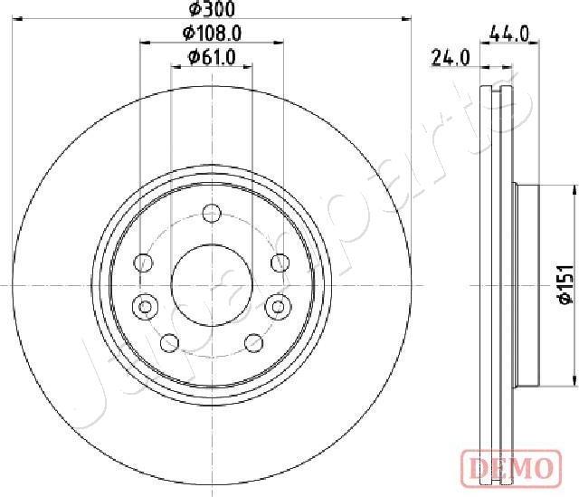 Japanparts DI-0706C - Discofreno autozon.pro