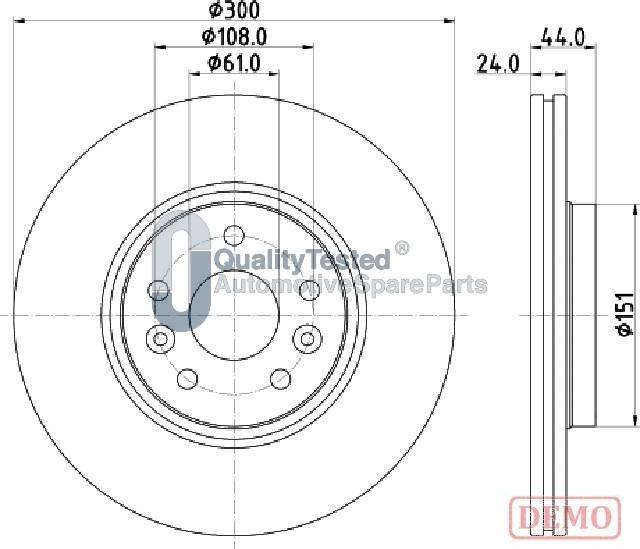 Japanparts DI0706JM - Discofreno autozon.pro