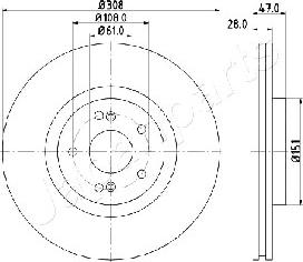 Japanparts DI-0703 - Discofreno autozon.pro