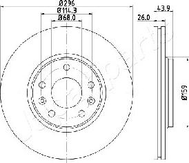 Japanparts DI-0707 - Discofreno autozon.pro