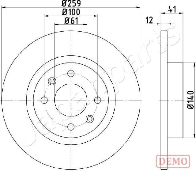 Japanparts DI-0719C - Discofreno autozon.pro