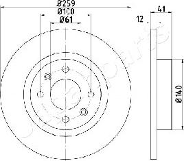 Japanparts DI-0719 - Discofreno autozon.pro