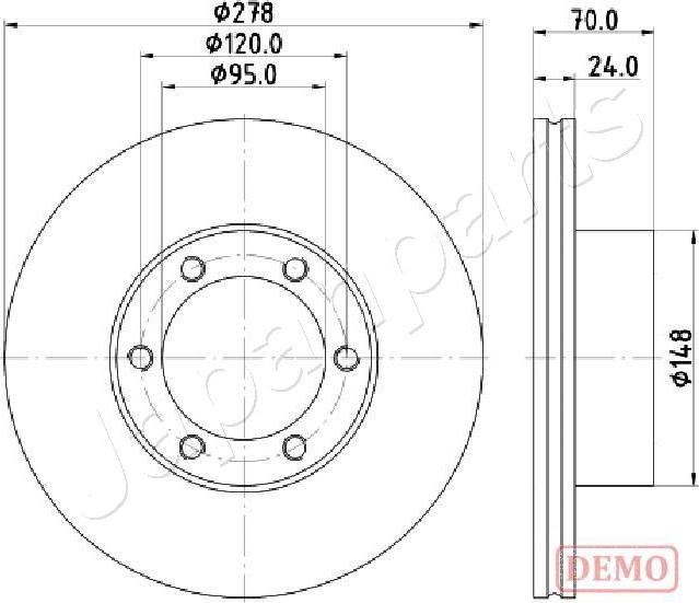 Japanparts DI-0715C - Discofreno autozon.pro