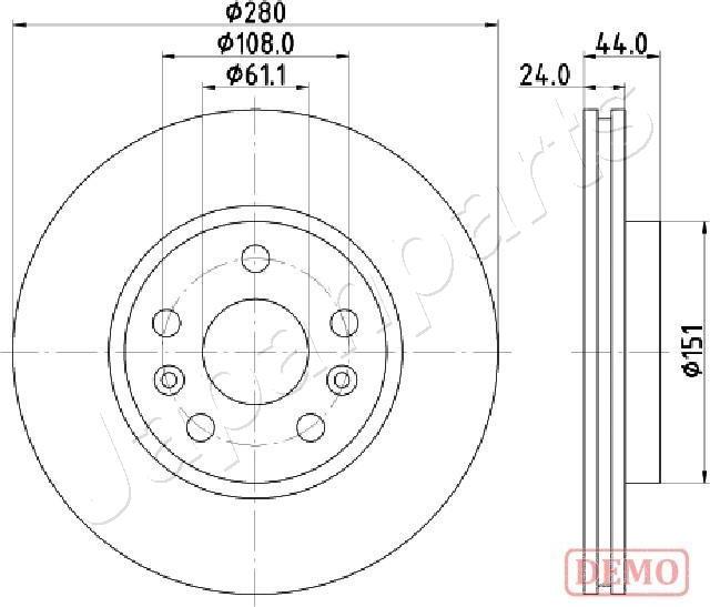 Japanparts DI-0716C - Discofreno autozon.pro