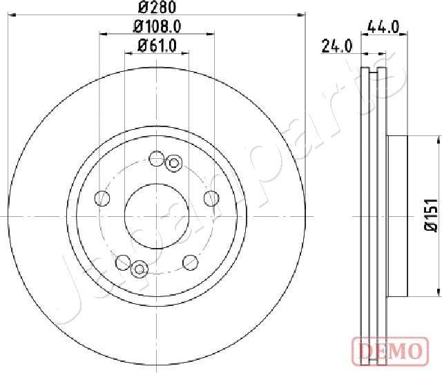 Japanparts DI-0710C - Discofreno autozon.pro