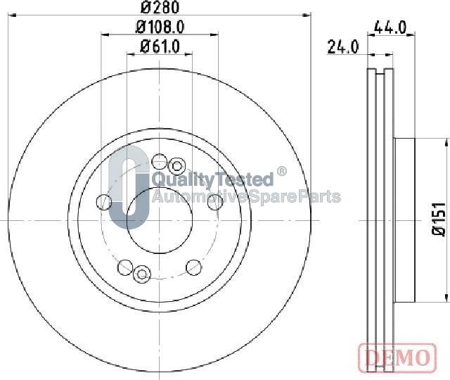 Japanparts DI0710JM - Discofreno autozon.pro