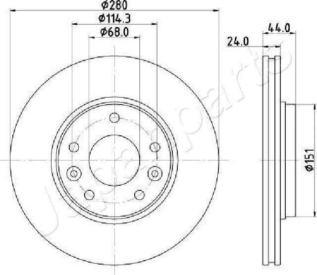 Japanparts DI-181C - Discofreno autozon.pro