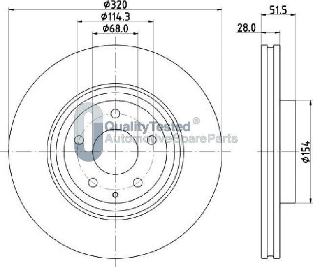 Japanparts DI368JM - Discofreno autozon.pro