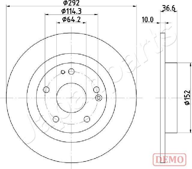 Japanparts DP-427C - Discofreno autozon.pro