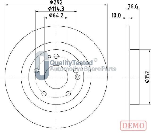 Japanparts DP427JM - Discofreno autozon.pro