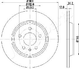 Japanparts DP-0909 - Discofreno autozon.pro