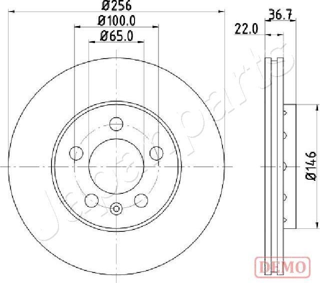 Japanparts DP-0904C - Discofreno autozon.pro