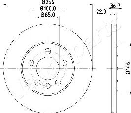 Japanparts DP-0904 - Discofreno autozon.pro