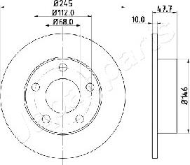 Japanparts DP-0905 - Discofreno autozon.pro