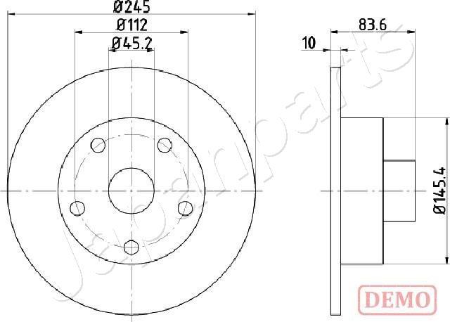 Japanparts DP-0906C - Discofreno autozon.pro