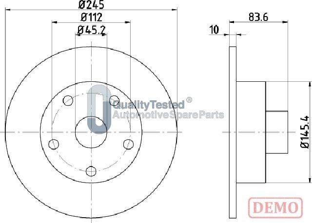 Japanparts DP0906JM - Discofreno autozon.pro