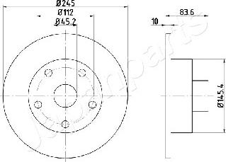 Japanparts DP-0906 - Discofreno autozon.pro