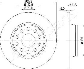 Japanparts DP-0901 - Discofreno autozon.pro