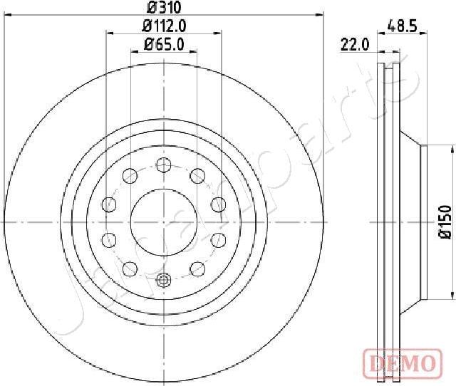 Japanparts DP-0903C - Discofreno autozon.pro