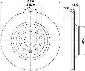 Japanparts DP-0903 - Discofreno autozon.pro