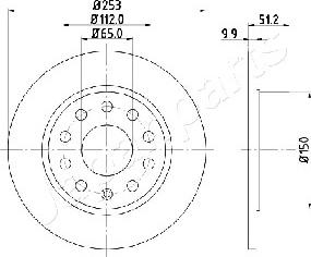 Japanparts DP-0902 - Discofreno autozon.pro