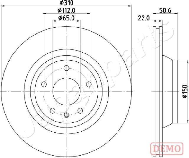 Japanparts DP-0919C - Discofreno autozon.pro