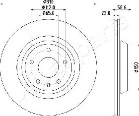 Japanparts DP-0919 - Discofreno autozon.pro