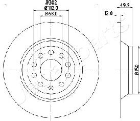 Japanparts DP-0915 - Discofreno autozon.pro