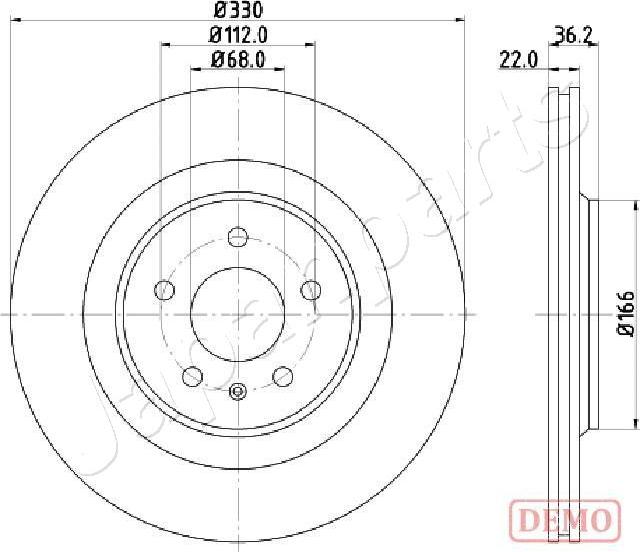 Japanparts DP-0910C - Discofreno autozon.pro