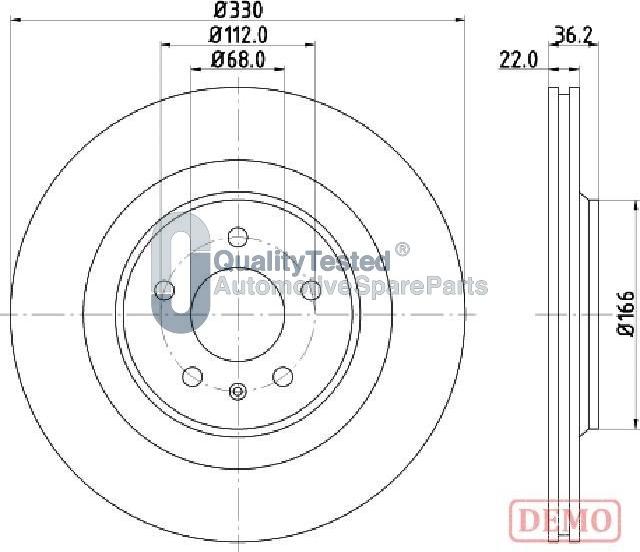 Japanparts DP0910JM - Discofreno autozon.pro