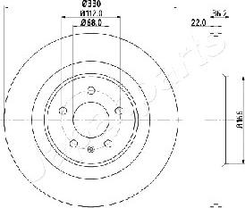 Japanparts DP-0910 - Discofreno autozon.pro