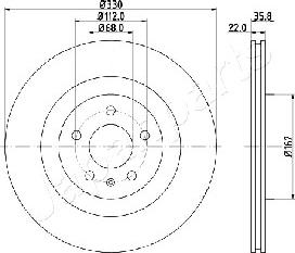 Japanparts DP-0911 - Discofreno autozon.pro