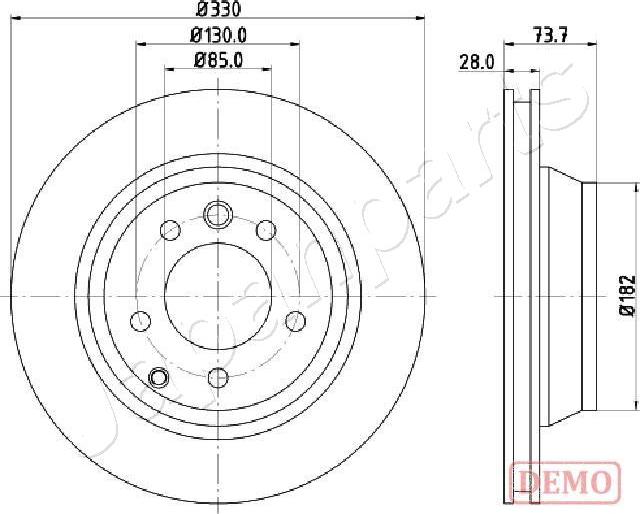 Japanparts DP-0918C - Discofreno autozon.pro