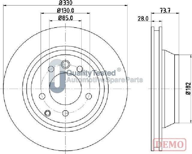 Japanparts DP0918JM - Discofreno autozon.pro