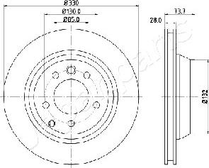 Japanparts DP-0918 - Discofreno autozon.pro