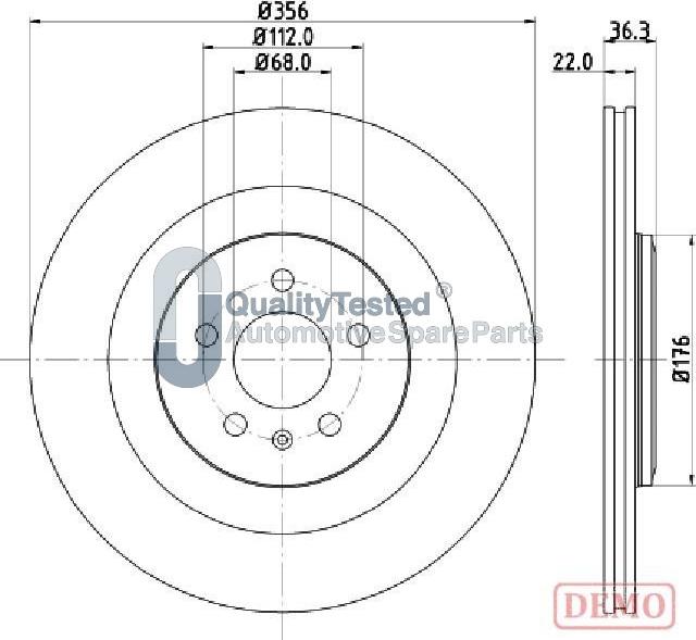 Japanparts DP0917JM - Discofreno autozon.pro