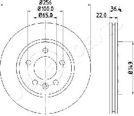 Japanparts DP-0931 - Discofreno autozon.pro