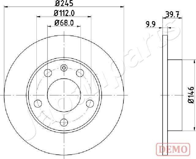 Japanparts DP-0929C - Discofreno autozon.pro