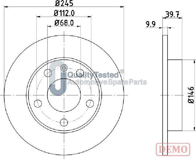 Japanparts DP0929JM - Discofreno autozon.pro