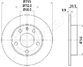 Japanparts DP-0929 - Discofreno autozon.pro