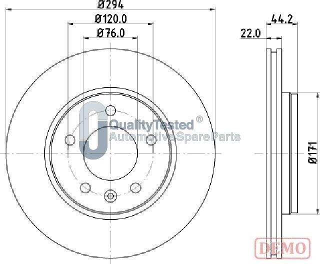 Japanparts DP0925JM - Discofreno autozon.pro