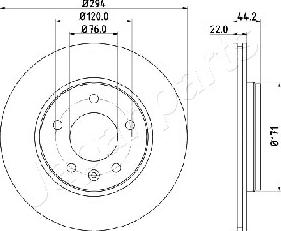 Japanparts DP-0925 - Discofreno autozon.pro