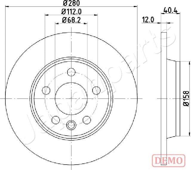 Japanparts DP-0926C - Discofreno autozon.pro