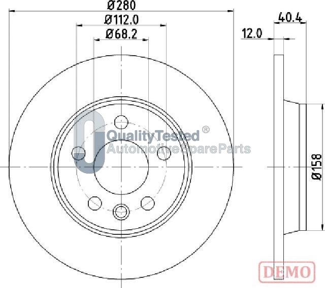 Japanparts DP0926JM - Discofreno autozon.pro